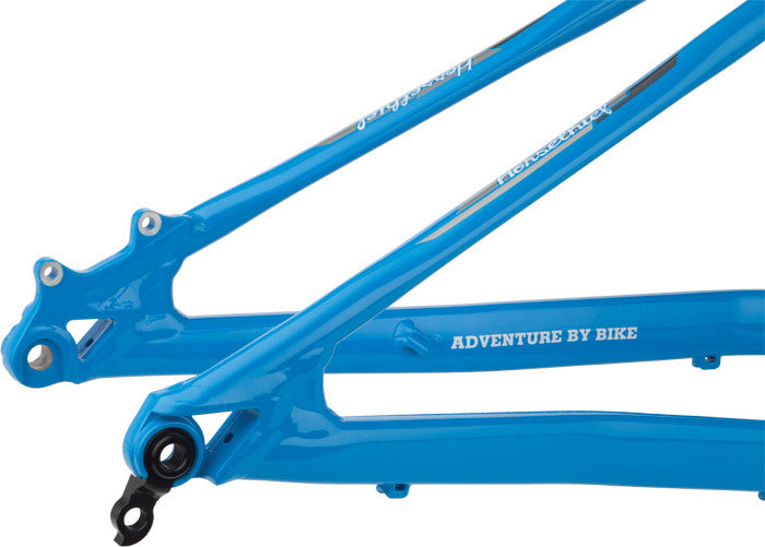 Salsa Horsethief 2 frame blue color rear dropout area focus