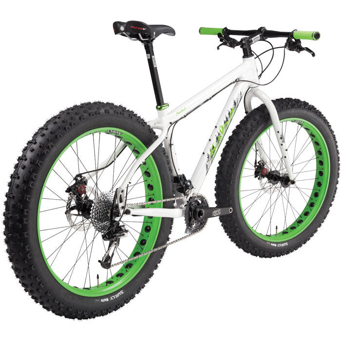 Salsa Mukluk 2, 2013 - complete fat bike rear three-quarter view