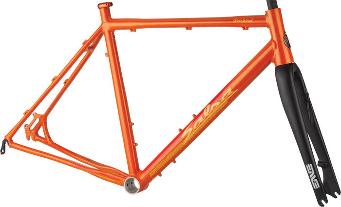 Salsa Warbird frameset orange color side view