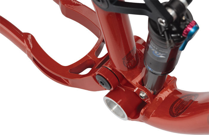 Salsa Big Mama frame rear shock and bottom bracket area focus