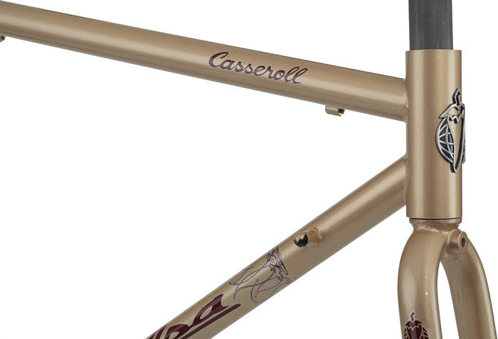 Salsa Casseroll frameset head tube area focus