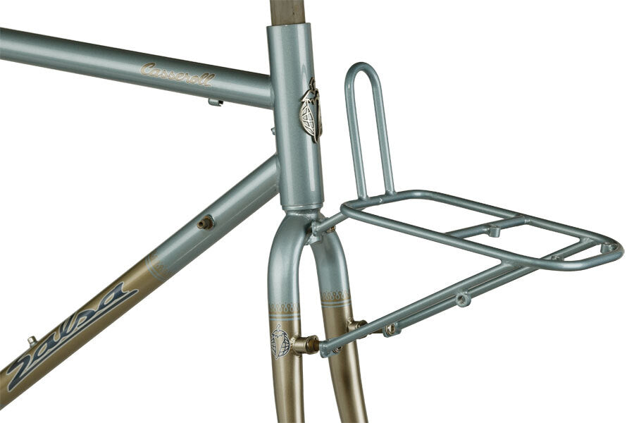 Salsa Casseroll framset blue color front rack focus