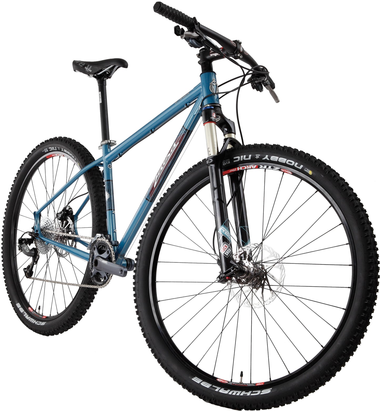 Salsa El Mariachi bike blue color front three-quarter view