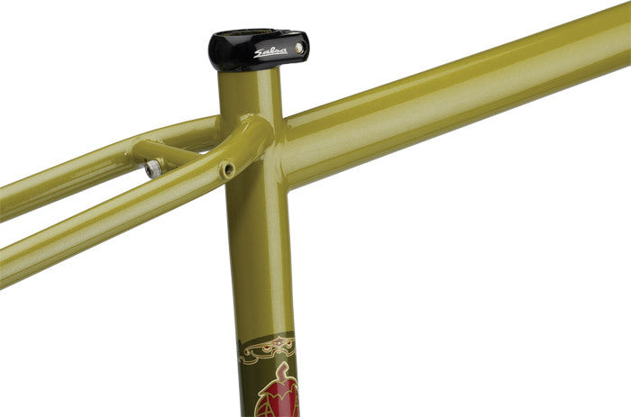 Salsa Fargo frameset seat tube and top tube area focus