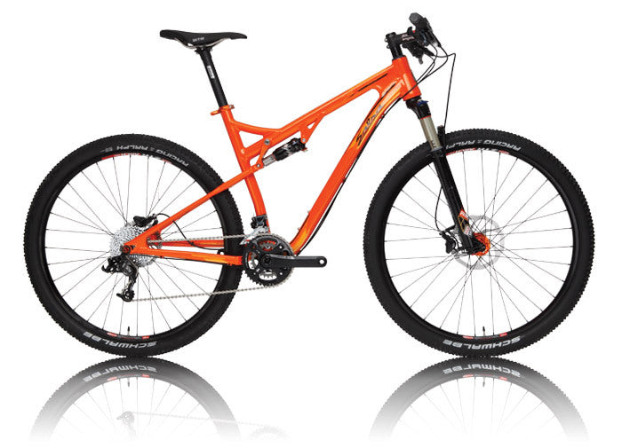Salsa Spearfish bike orange color side view