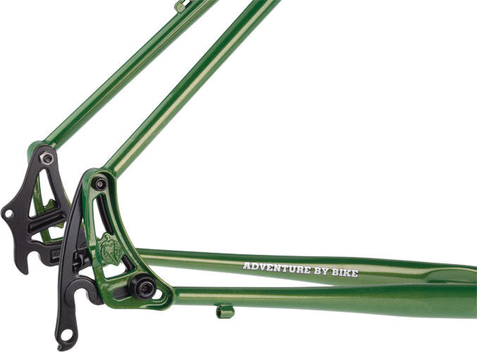 Salsa El Mariachi Frame green color rear dropout area focus