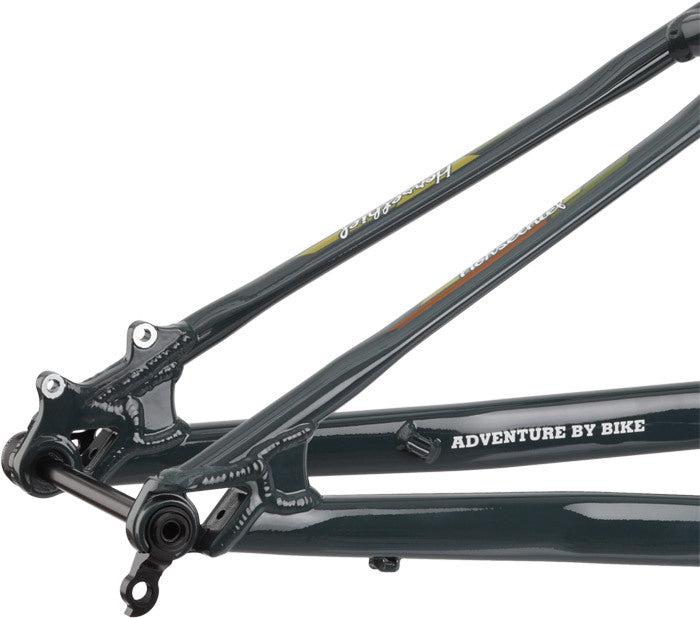 Salsa Horsethief frame green color rear dropout area focus