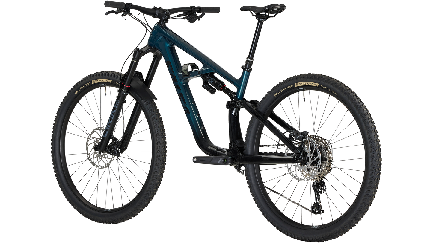 Salsa Blackthorn 145 C Deore 12 - Black/Slate - Rear three quarter view