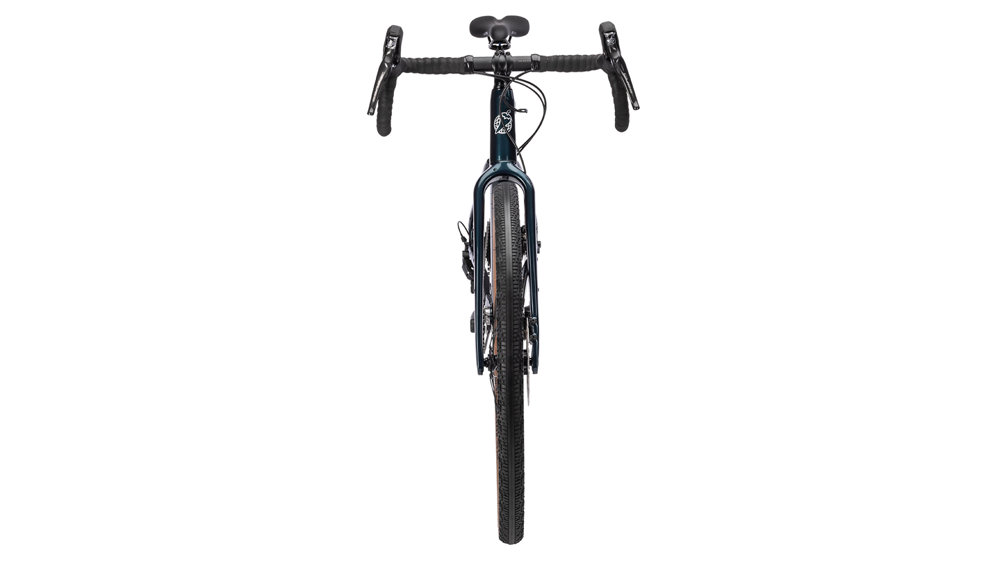 Salsa Confluence Cues 10 Dropbar Ebike - Midnight Blue - Direct front view