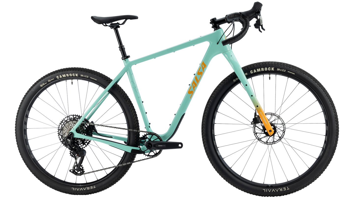 Salsa Cutthroat Apex S1000 Gravel Bike - Seafoam Green - Side Profile View