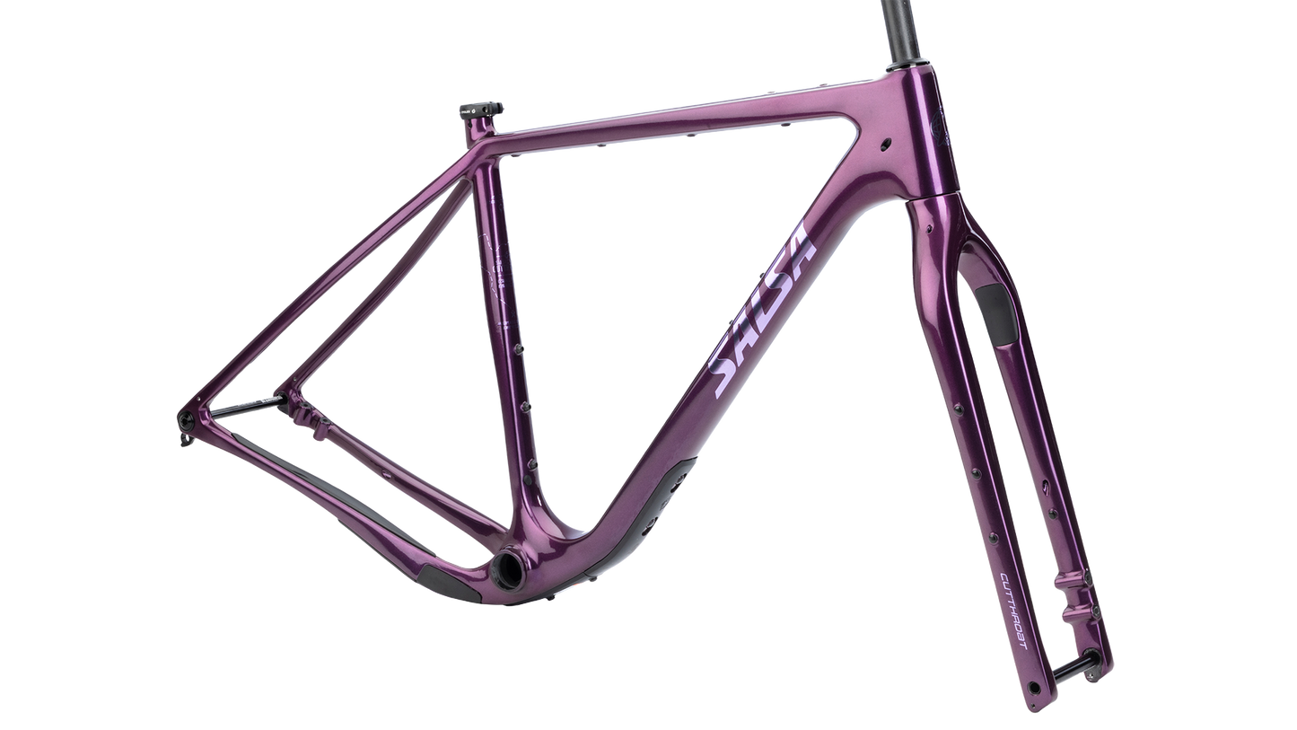 Salsa Cutthroat Gravel Bike Frameset - Deep Orchid - Side Profile View