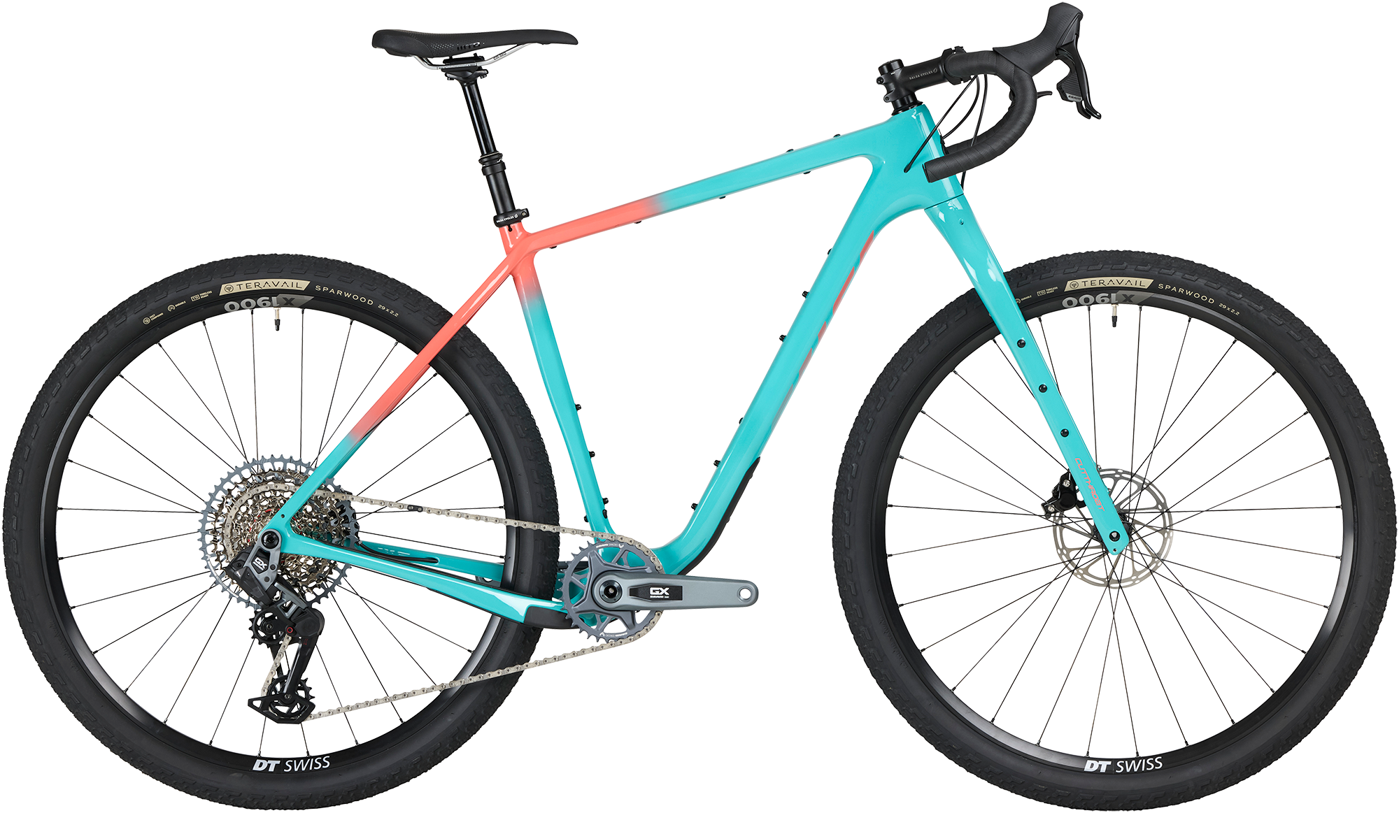 Carbon bikepacking bike Salsa Cutthroat C Rival GX AXS Transmission