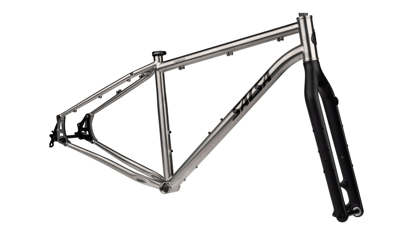 Salsa Fargo Ti frameset side view