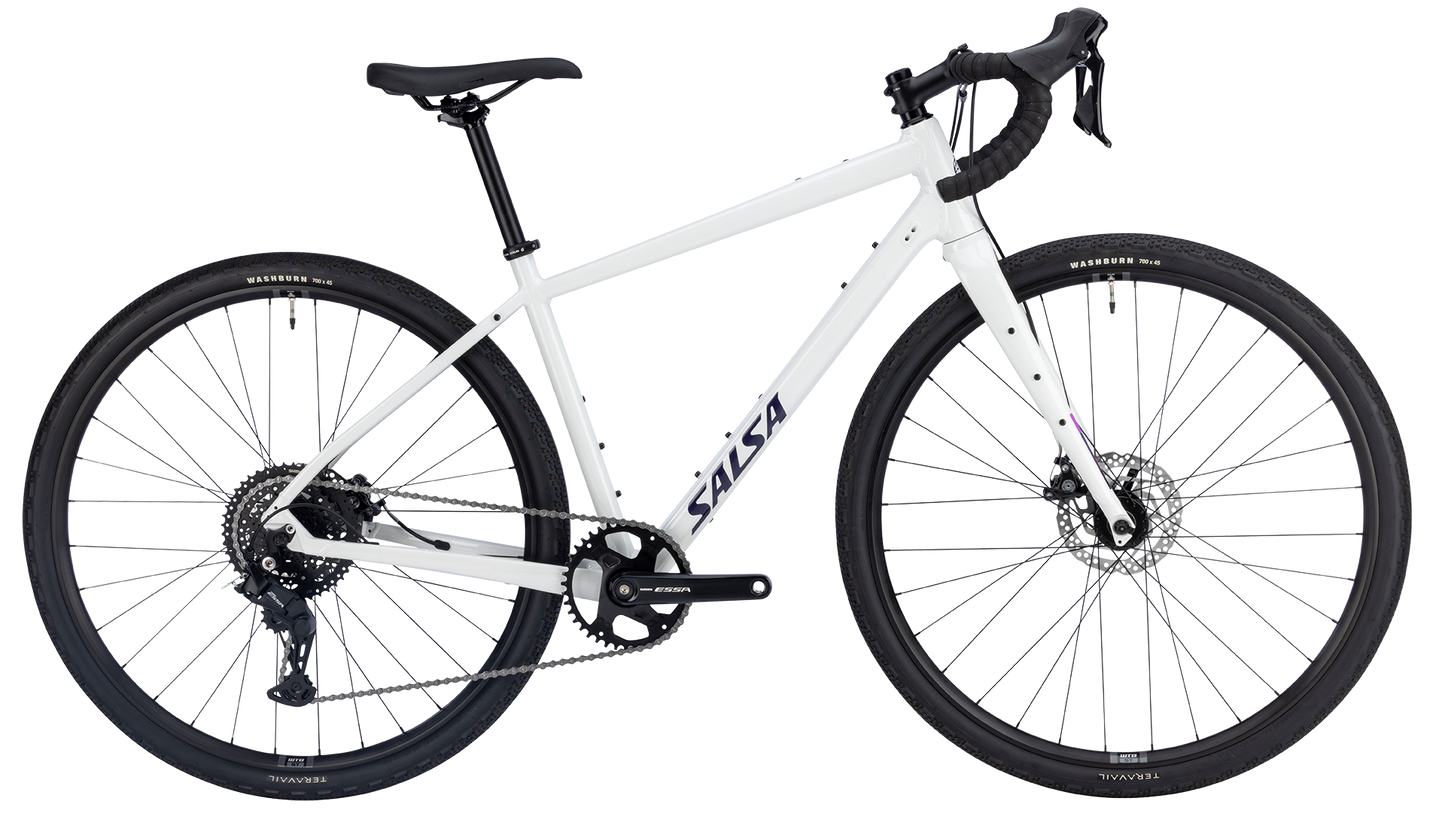 Salsa Journeyer ESSA 8 Gravel Bike - Vapor Gray - Side profile view