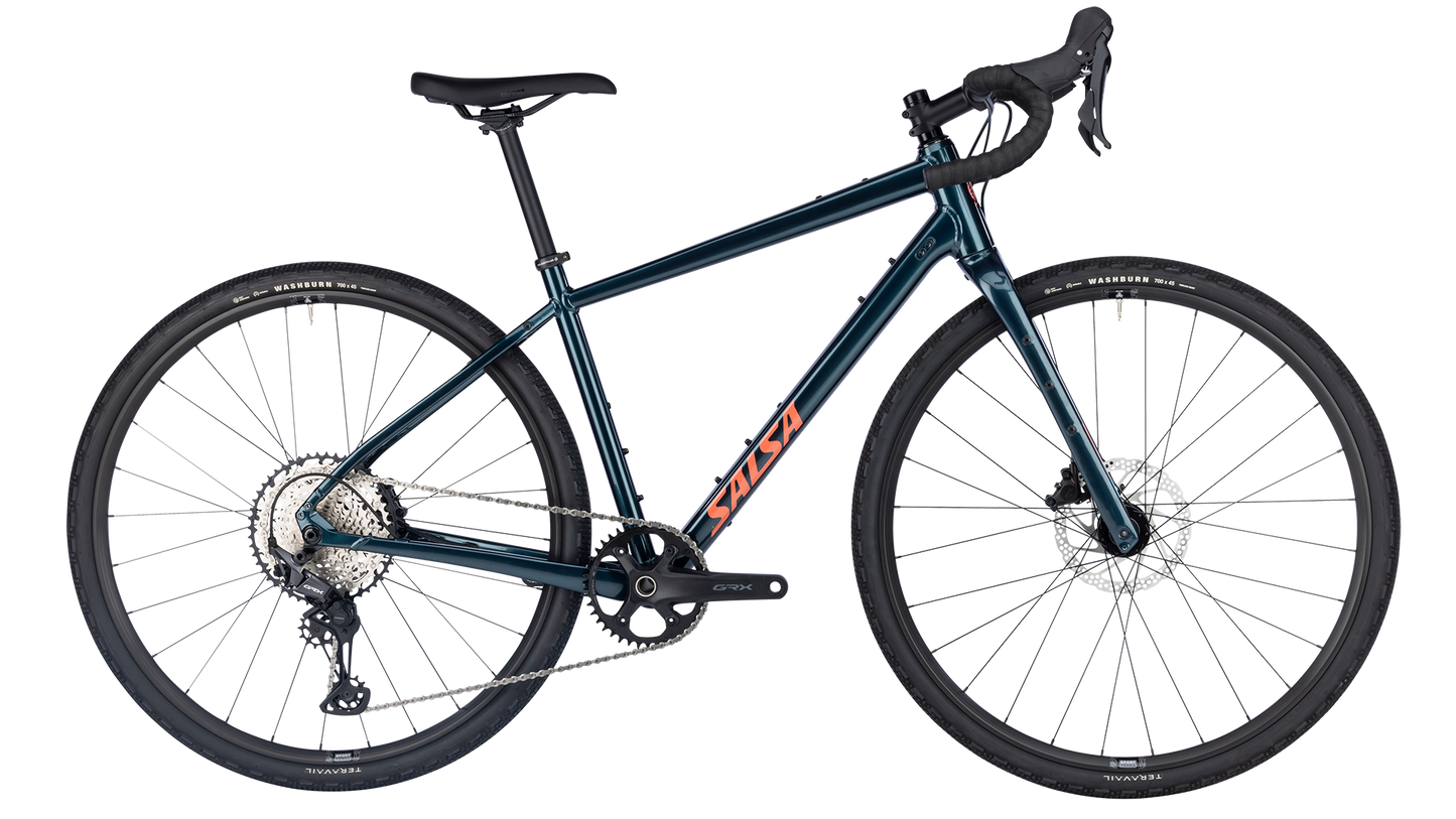 Salsa Journeyer GRX 610 Gravel Bike - Midnight Blue - Side profile view