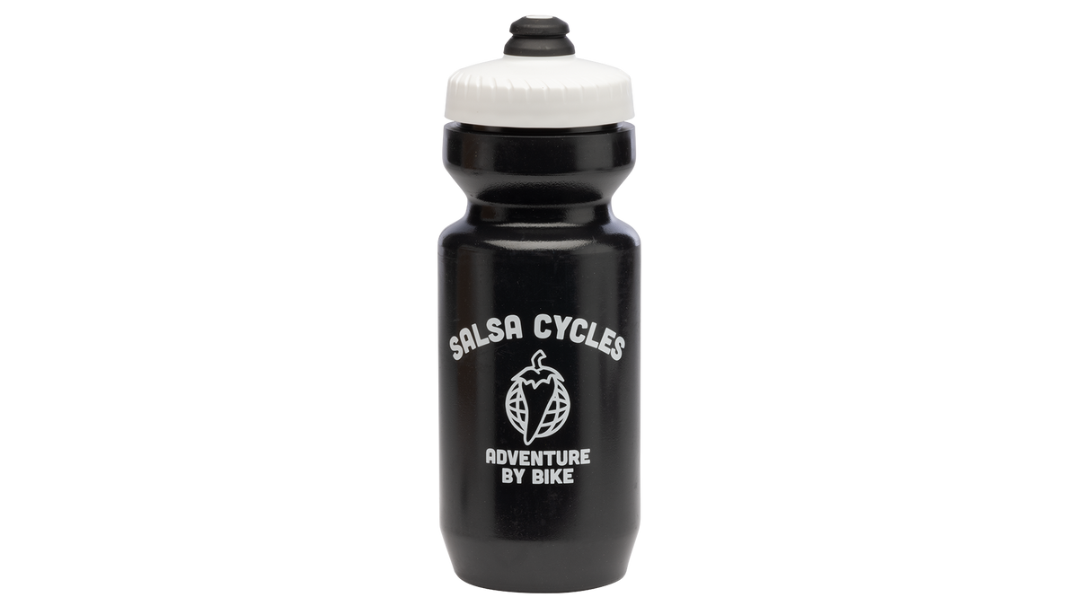 Salsa Adventure by Bike Water Bottle - Black with white lid