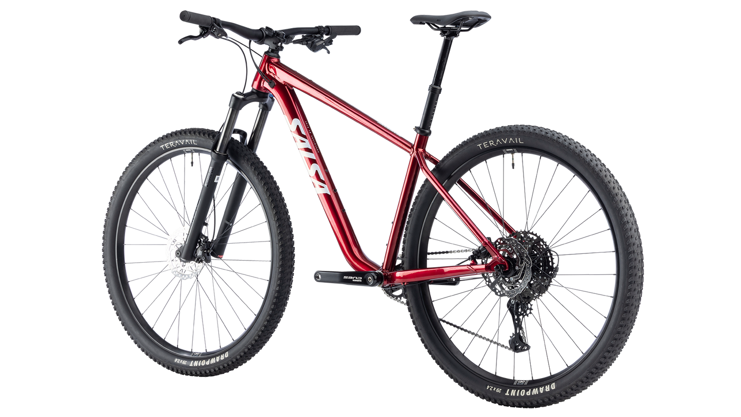 Salsa Rangefinder CUES 10 - Canyon Red - Rear three quarter view