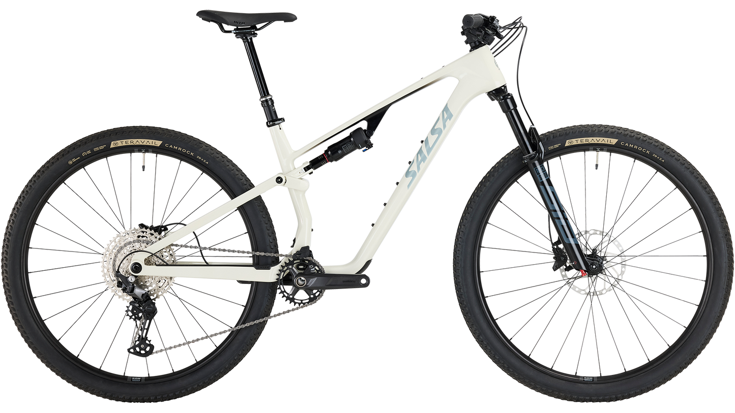 Salsa Spearfish Carbon Deore - Bone, side view