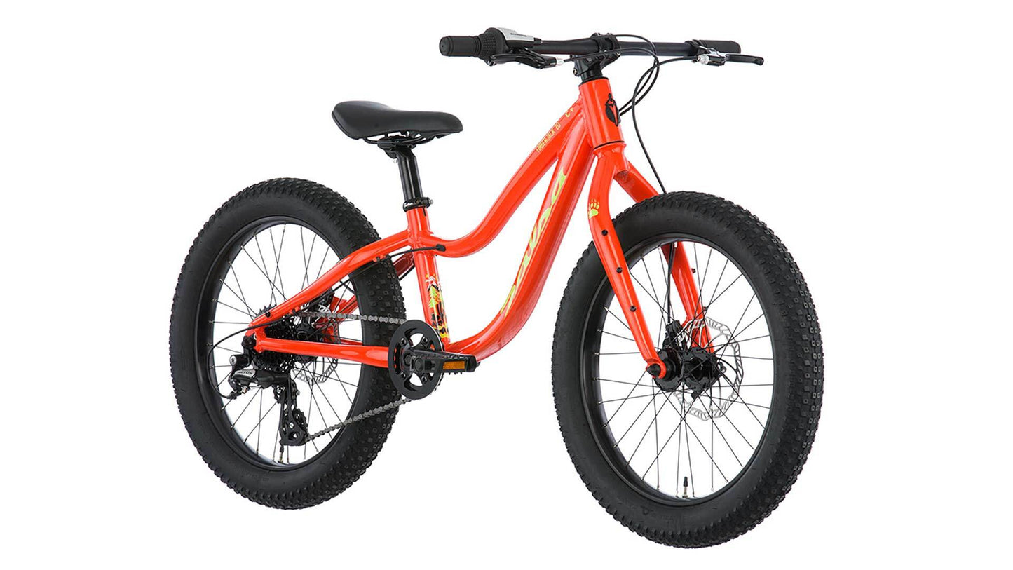 Salsa Timberjack 20 bike orange color front three-quarter view