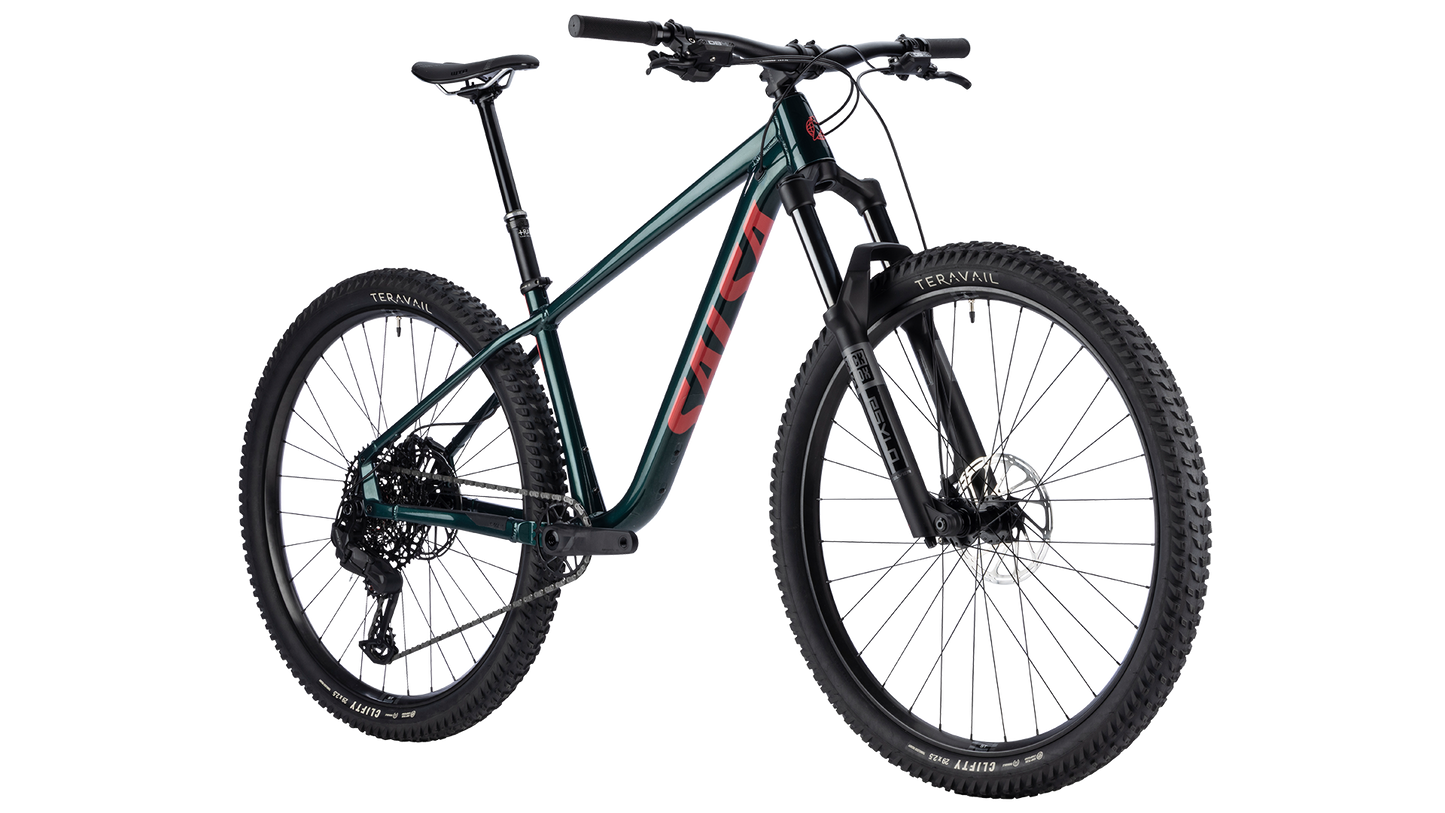 Salsa Timberjack Eagle 70 Transmission - Black Spruce - Front three quarter view
