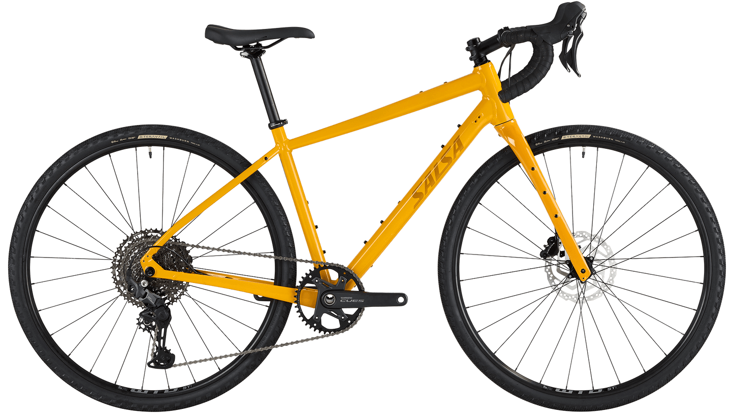 Salsa Journeyer Gravel Bike - Mustard - Side view
