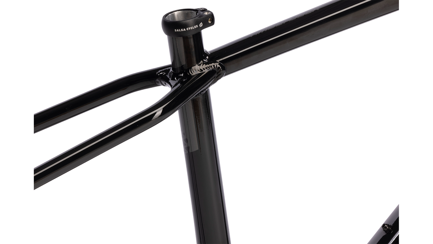 Salsa Timberjack Mountain Bike Frame - Black - Detail view of seat tube