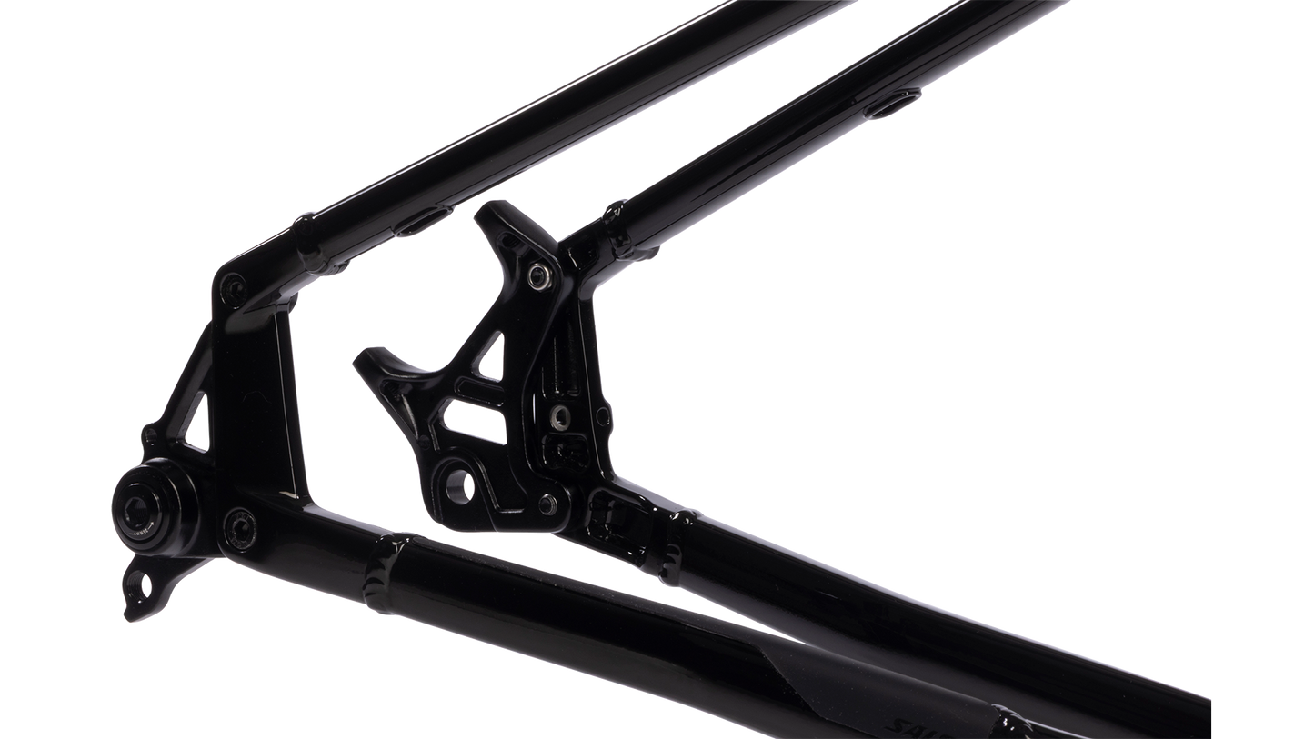 Salsa Timberjack Mountain Bike Frame - Black - Detail view of front of rear dropouts