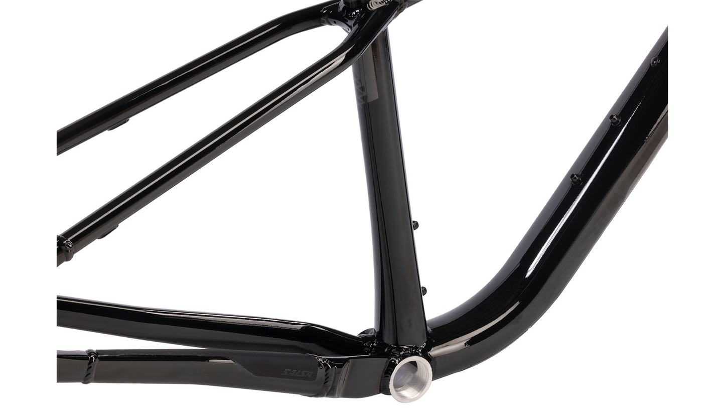 Salsa Timberjack Mountain Bike Frame - Black - Detail view of lower half of frame
