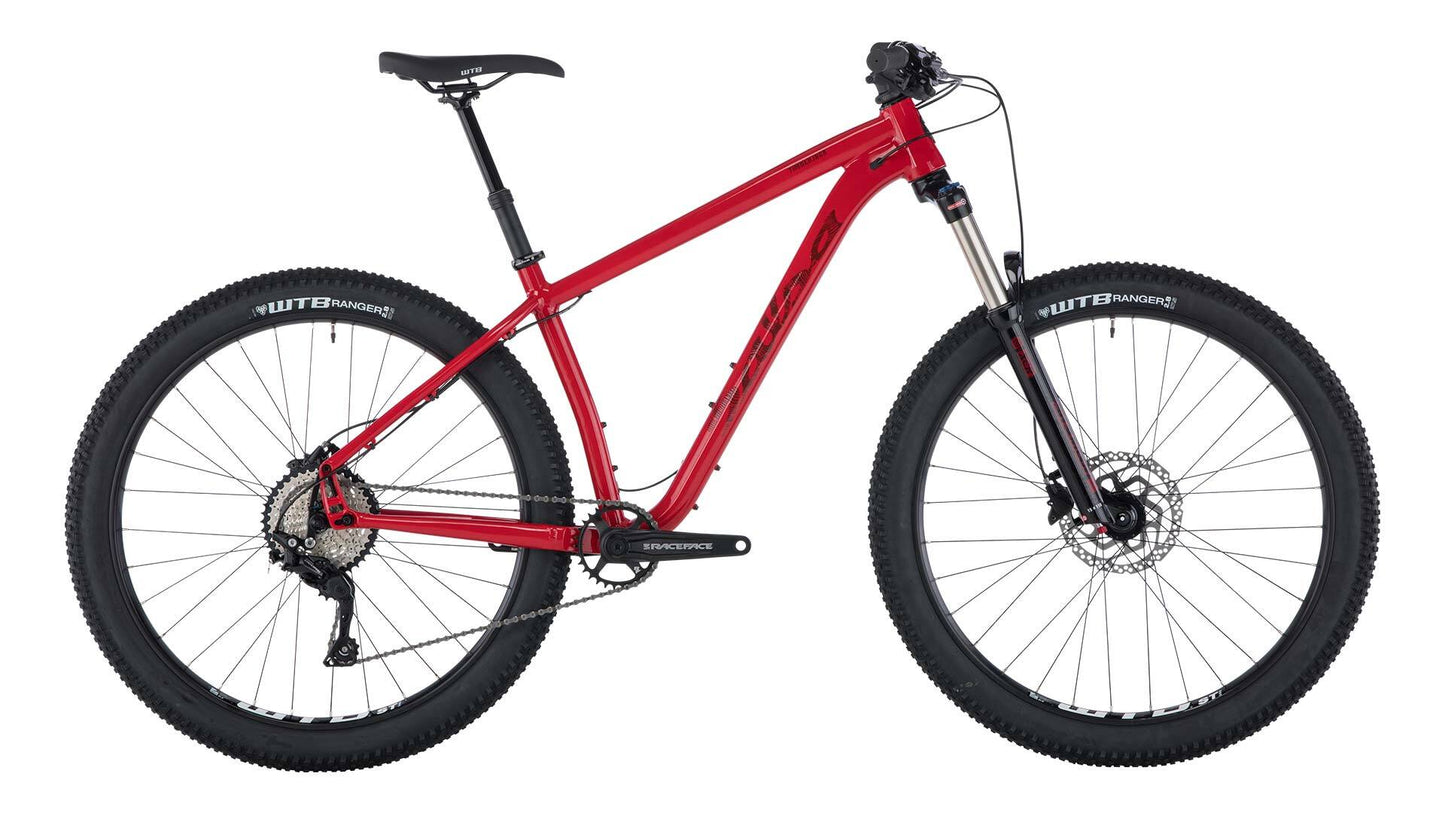 Salsa Timberack Deore 27.5 bike red color side view