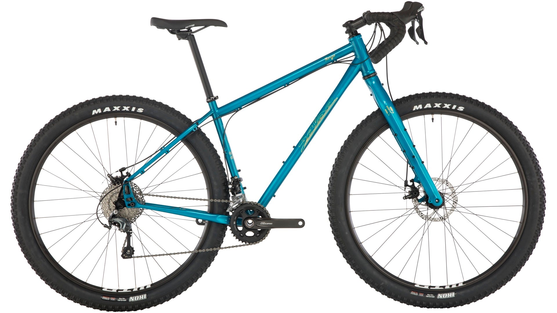 Salsa Fargo Tiagra bike blue color side view