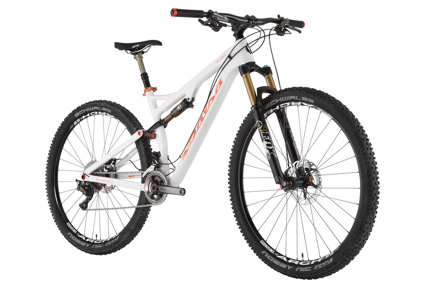 Salsa Horsethief Carbon XTR bike white color front three-quarter view