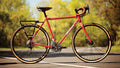 Salsa Marrakesh Deore bike orange color side view outside