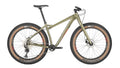 Salsa Mukluk Deore bike green color side view