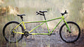 Salsa Powder Keg bike green color side view outside