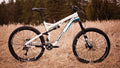 Salsa Redpoint GX1 bike white color side view outside in grass