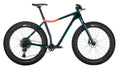 Salsa Mukluk Carbon NX bike green and orange color side view