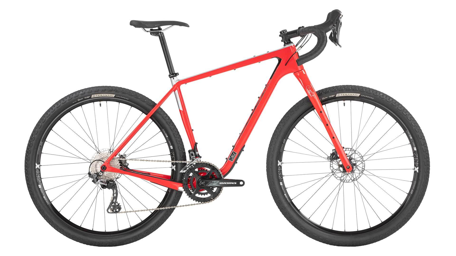 Salsa Cutthroat Carbn GRX 810 bike red color side view