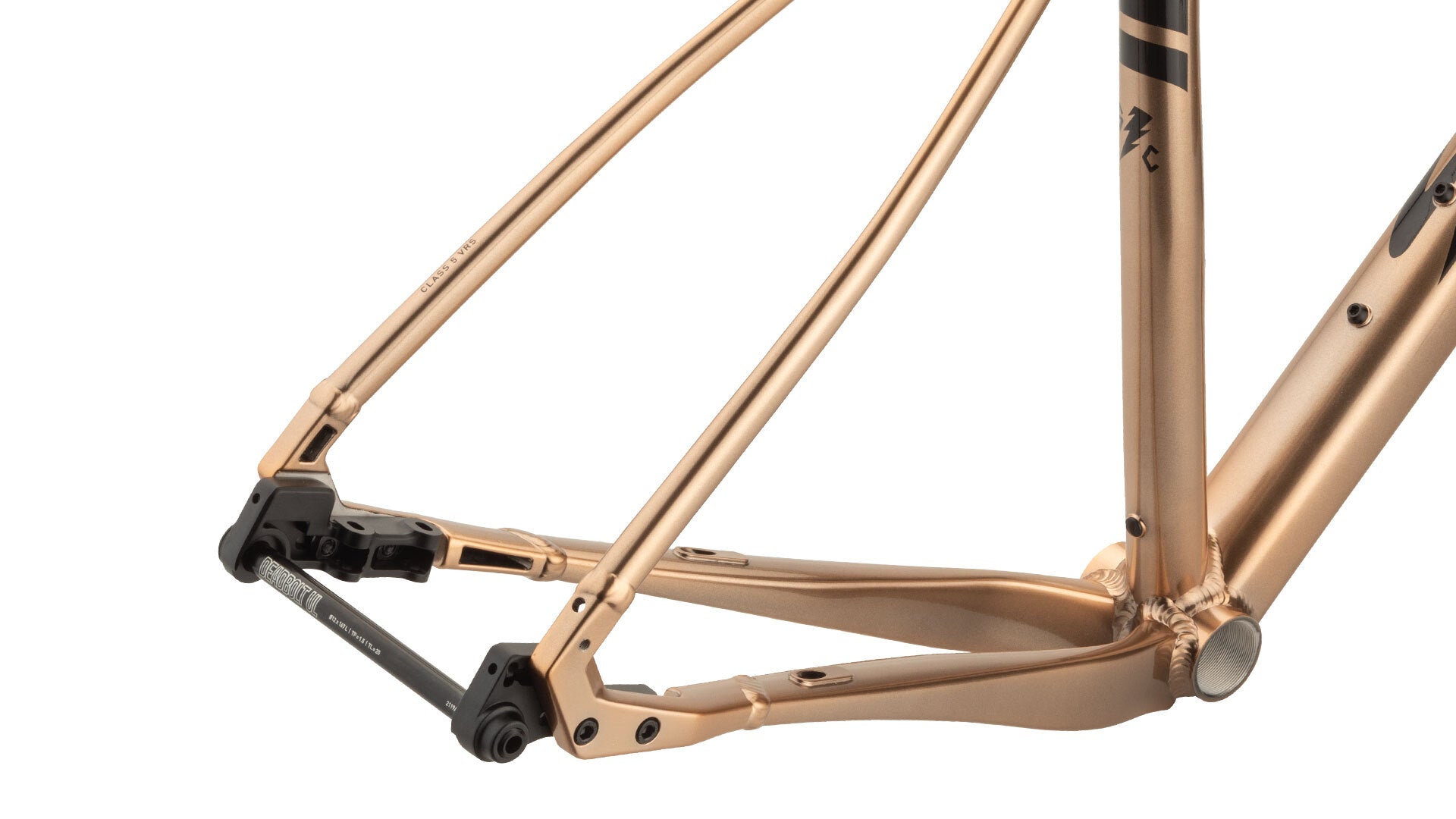Salsa Stormchaser Frameset copper color rear dropout area focus