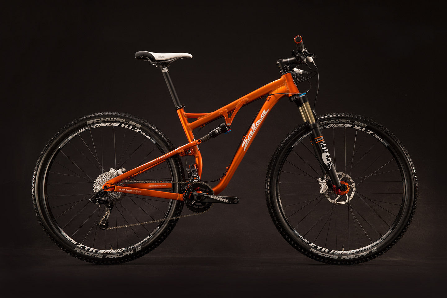 Salsa Spearfish 2 bike orange color side view