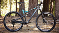 Salsa Spearfish Carbon GX1 bike gray color side view in forest