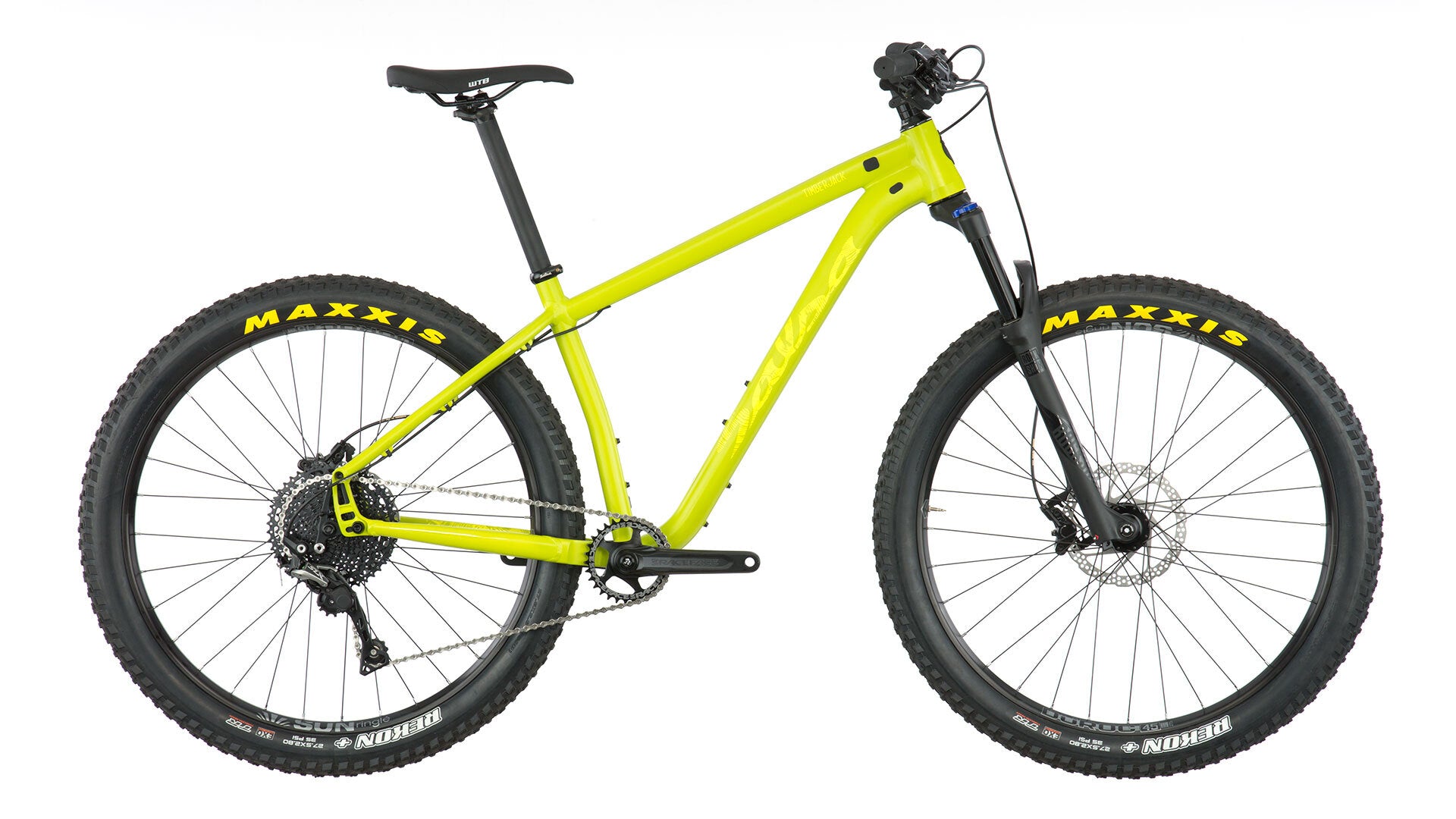 Salsa Timberjack SLX 27.5 bike yellow color side view