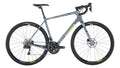 Salsa Warbird Carbon Ultegra bike gray color with wavy design side view