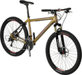Salsa Moto Rapido bike gold color front three-quarter view