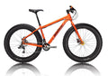 Salsa Mukluk 3 bike orange color side view