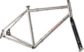 Salsa Vaya Travel frameset silver color  side view