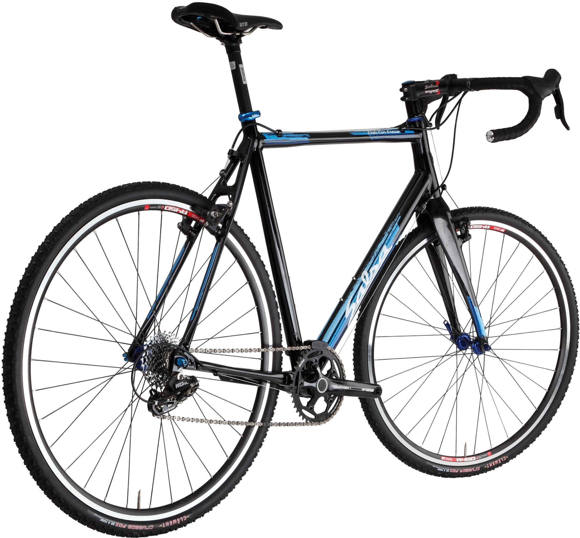 Salsa Chili Con Crosso bike black color rear three-quarter view