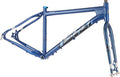 Salsa Mukluk 3 frameset blue color side view