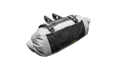Old Man Mountain Manzanita handlebar dry bag, side load - top view