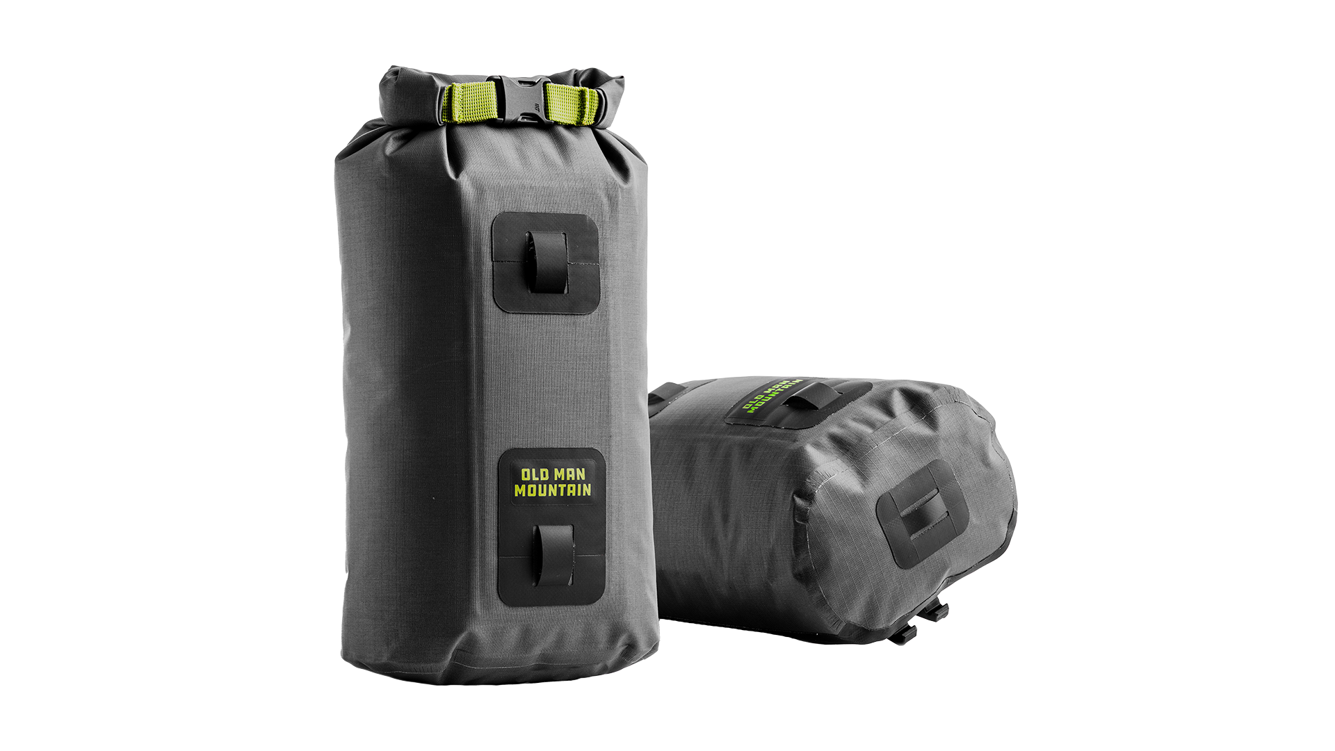 Two black Old Man Mountain Hemlock dry bags