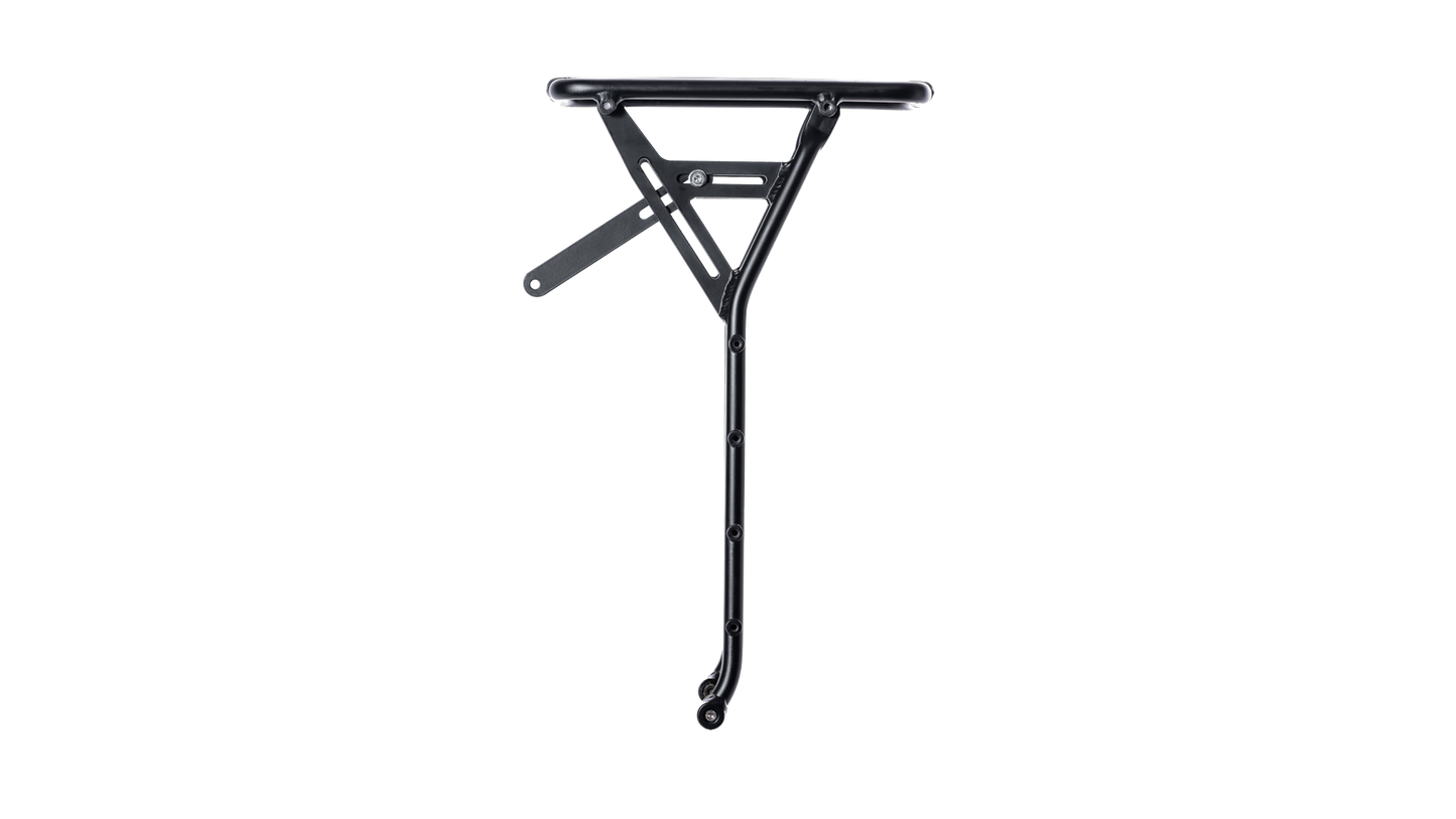 Black Old Man Mountain Elkhorn bike rack - tall version side view.